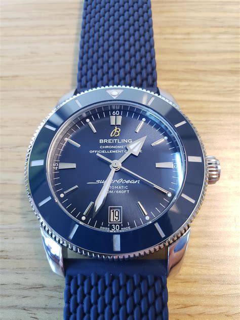 breitling superocean heritage 2 42 blue|Breitling Superocean ii 42 review.